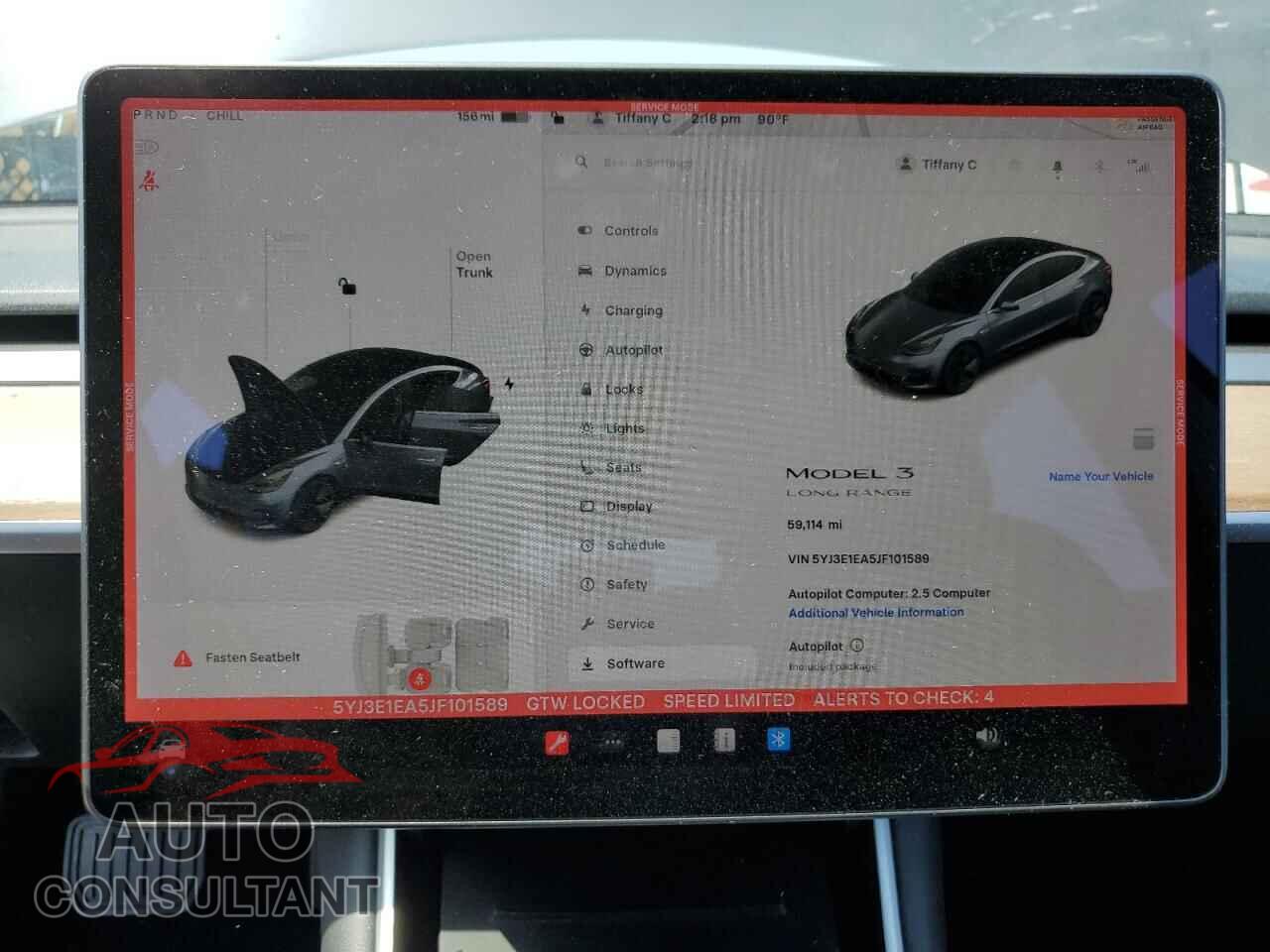 TESLA MODEL 3 2018 - 5YJ3E1EA5JF101589