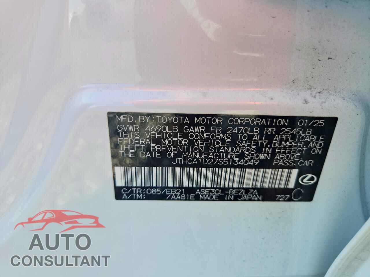 LEXUS IS 2025 - JTHCA1D27S5134049