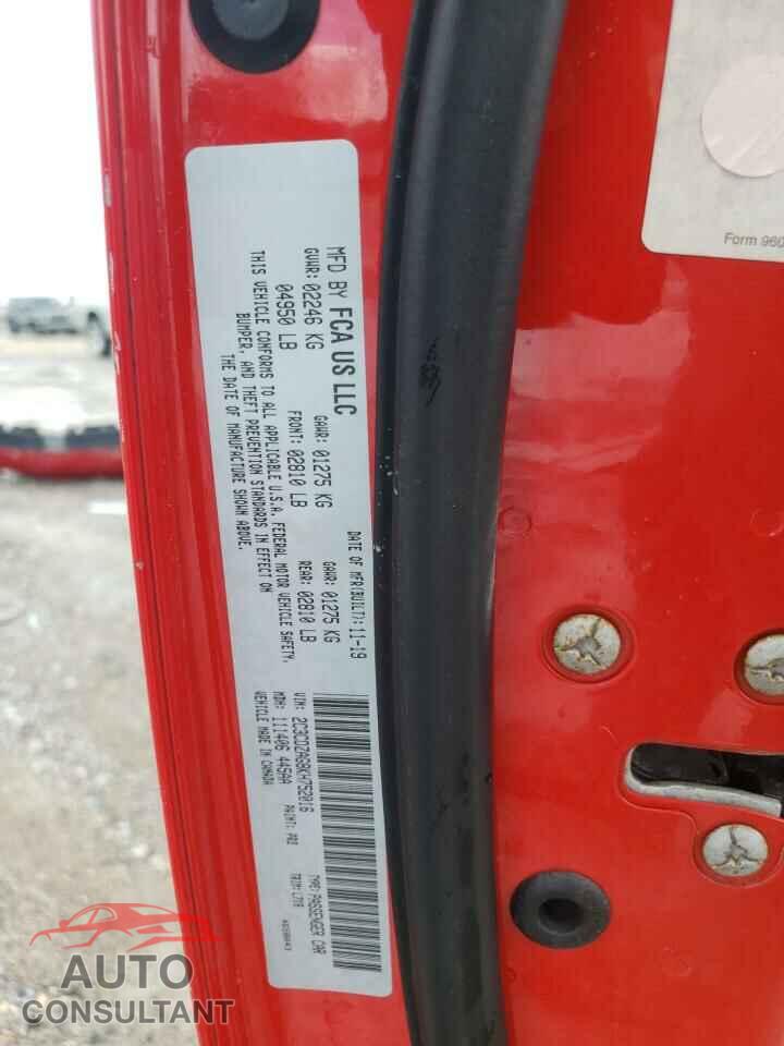 DODGE CHALLENGER 2019 - 2C3CDZAG8KH752016