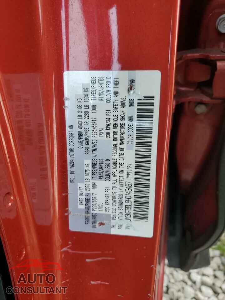MAZDA CX-5 2017 - JM3KFBBL8H0143467