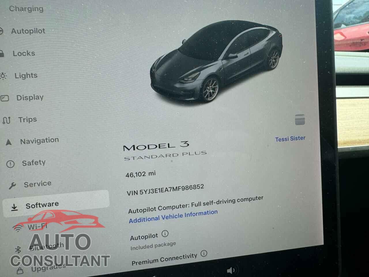 TESLA MODEL 3 2021 - 5YJ3E1EA7MF986852