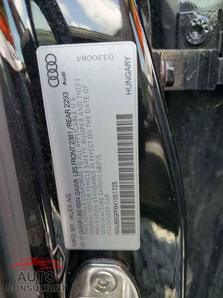 AUDI A3 2017 - WAUB8GFFXH1051725