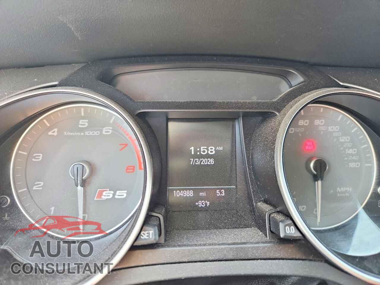 AUDI S5/RS5 2013 - WAUGGAFR2DA014226