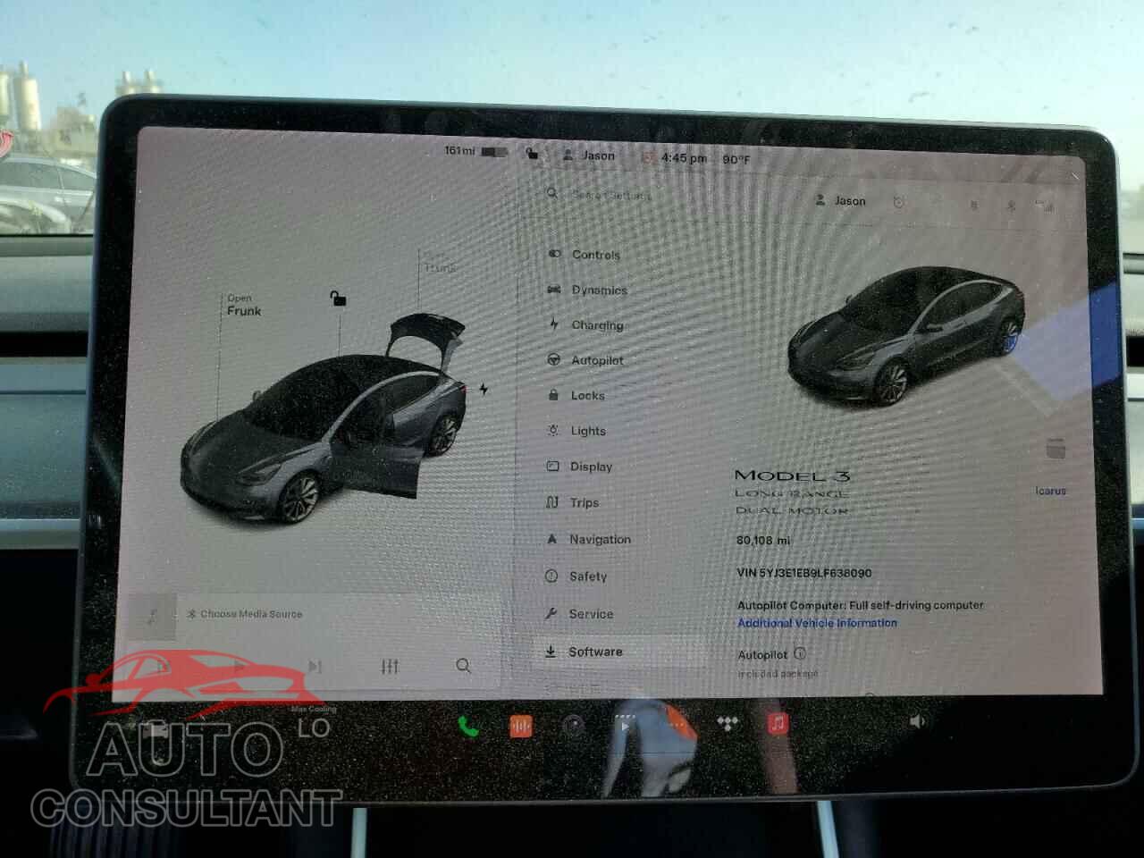 TESLA MODEL 3 2020 - 5YJ3E1EB9LF638090