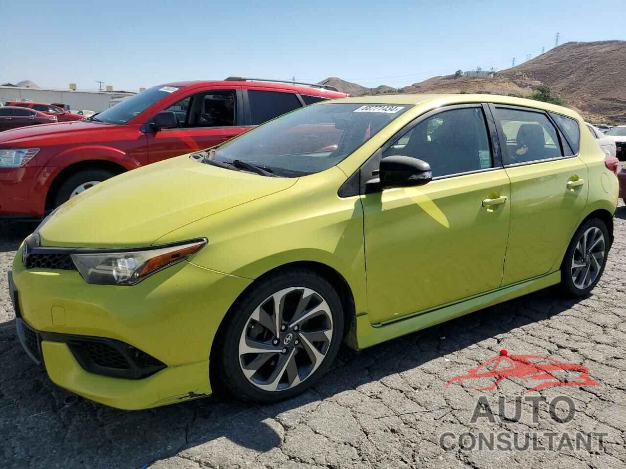 TOYOTA SCION 2016 - JTNKARJE6GJ510440