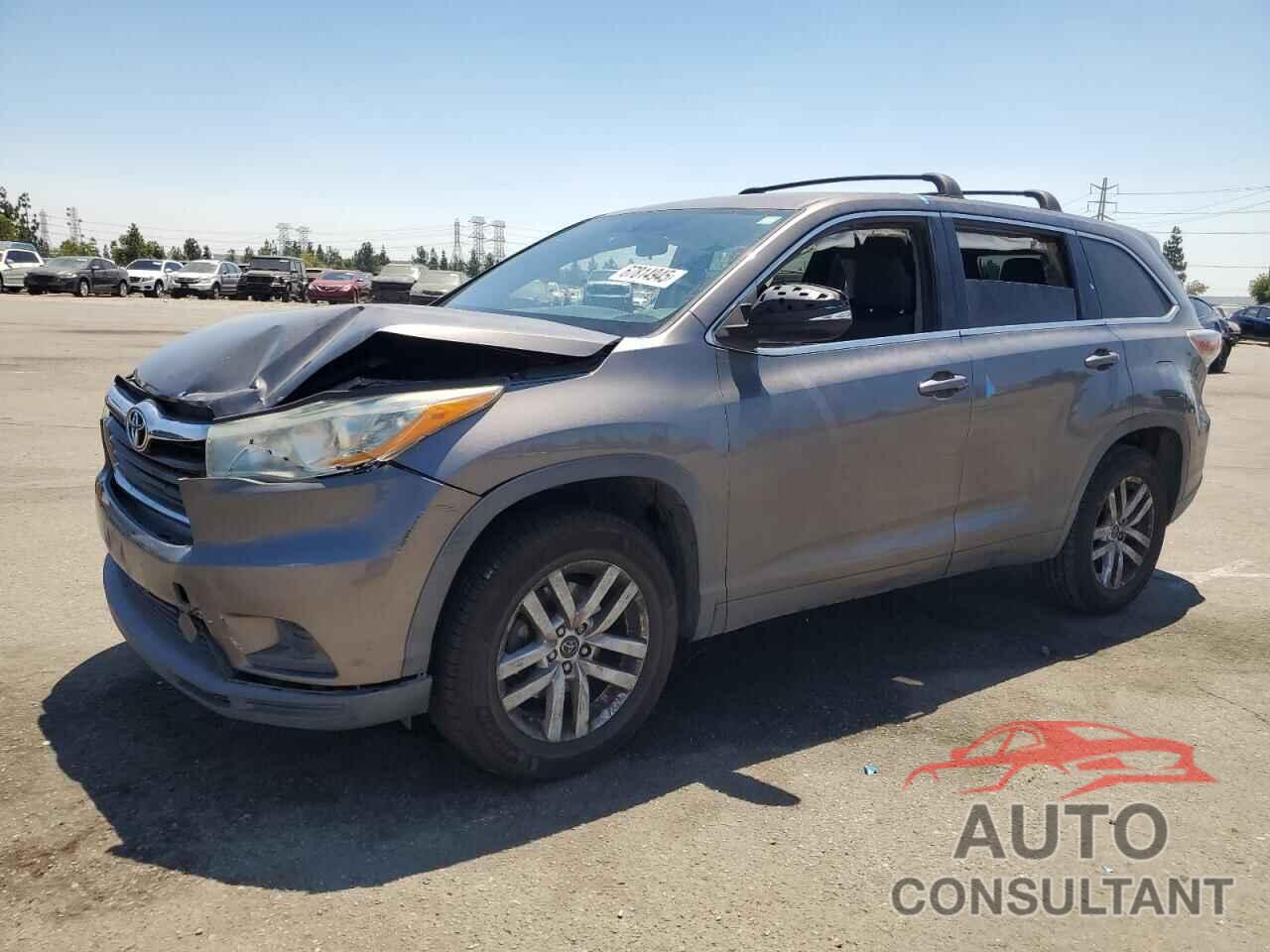 TOYOTA HIGHLANDER 2016 - 5TDZARFH0GS020293