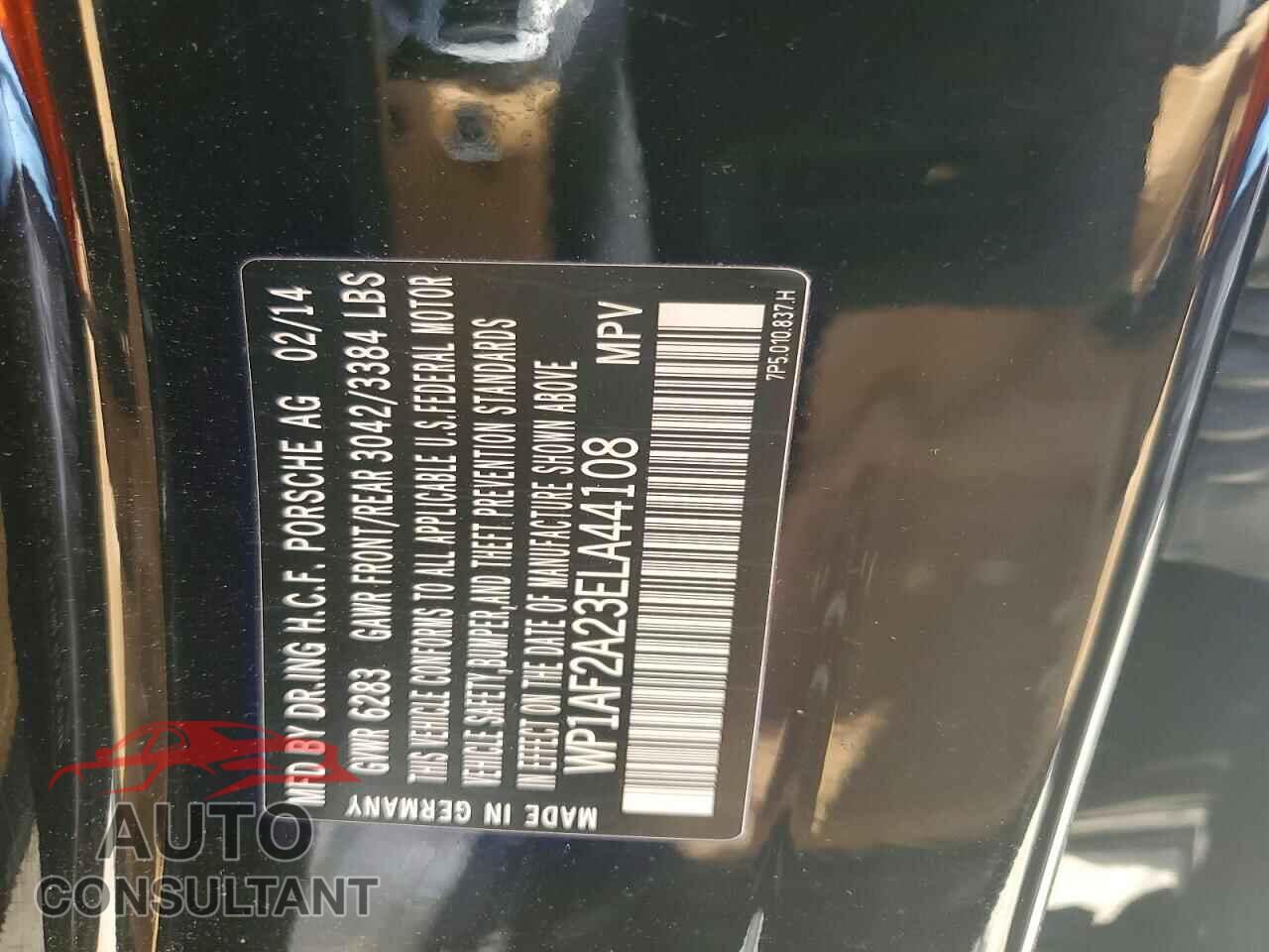PORSCHE CAYENNE 2014 - WP1AF2A23ELA44108