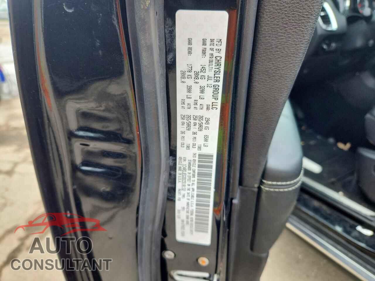 DODGE DURANGO 2013 - 1C4RDJEG3DC518132