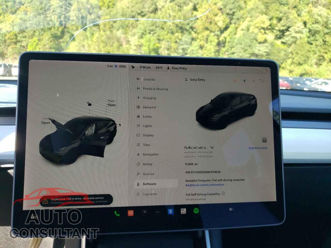 TESLA MODEL Y 2021 - 5YJYGDEE5MF078016