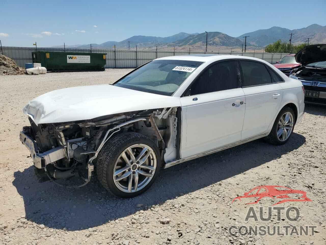 AUDI A4 2017 - WAUDNAF43HN054861