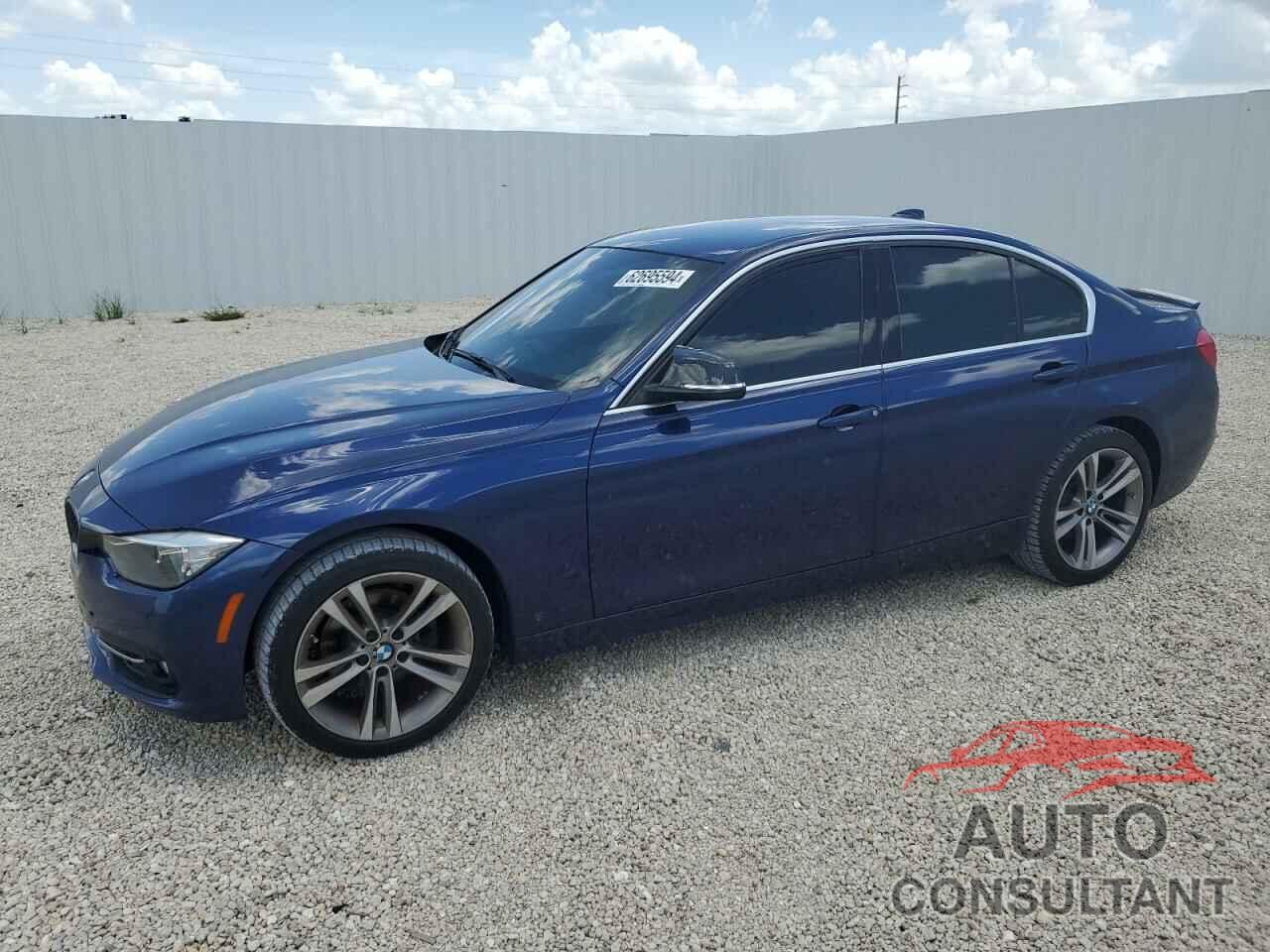 BMW 3 SERIES 2017 - WBA8B9G3XHNU52289