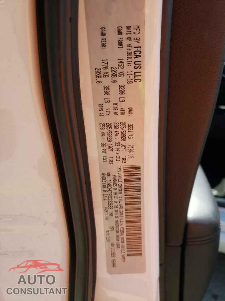 DODGE DURANGO 2019 - 1C4SDHCT8KC622669