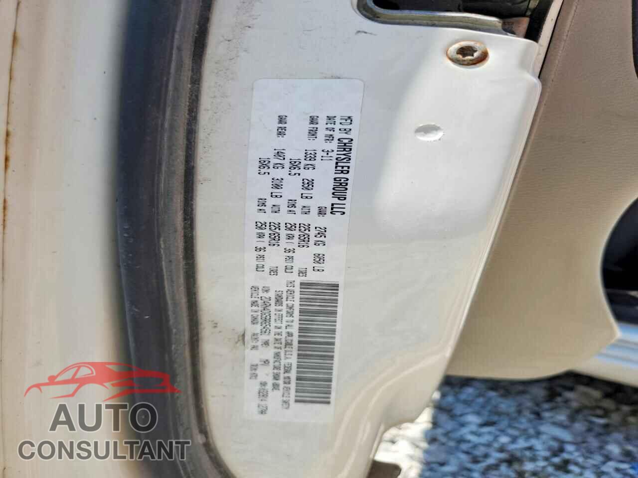 DODGE CARAVAN 2011 - 2D4RN4DG5BR654561