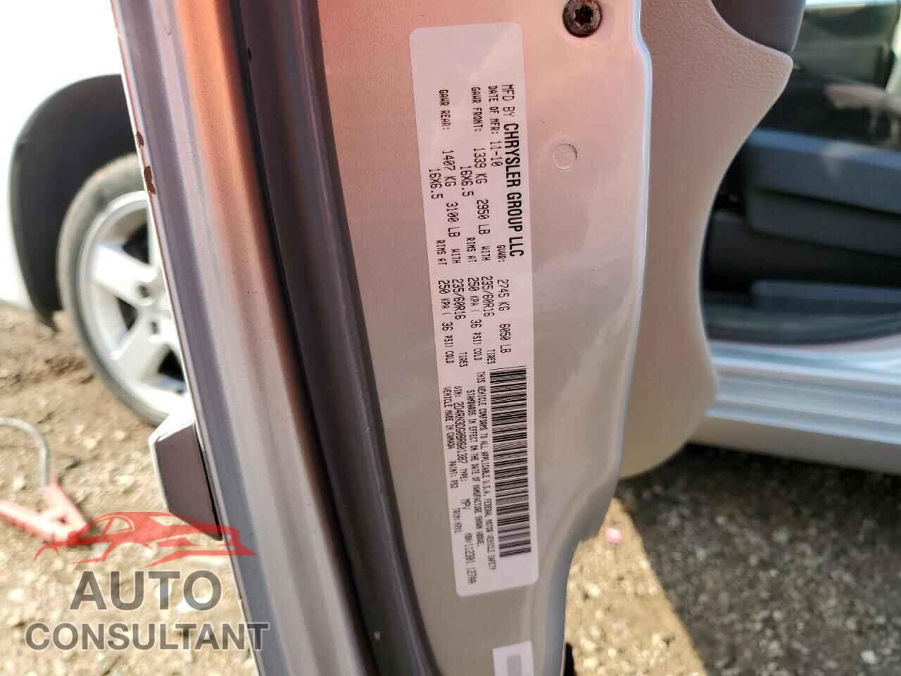DODGE CARAVAN 2011 - 2D4RN3DG0BR601387