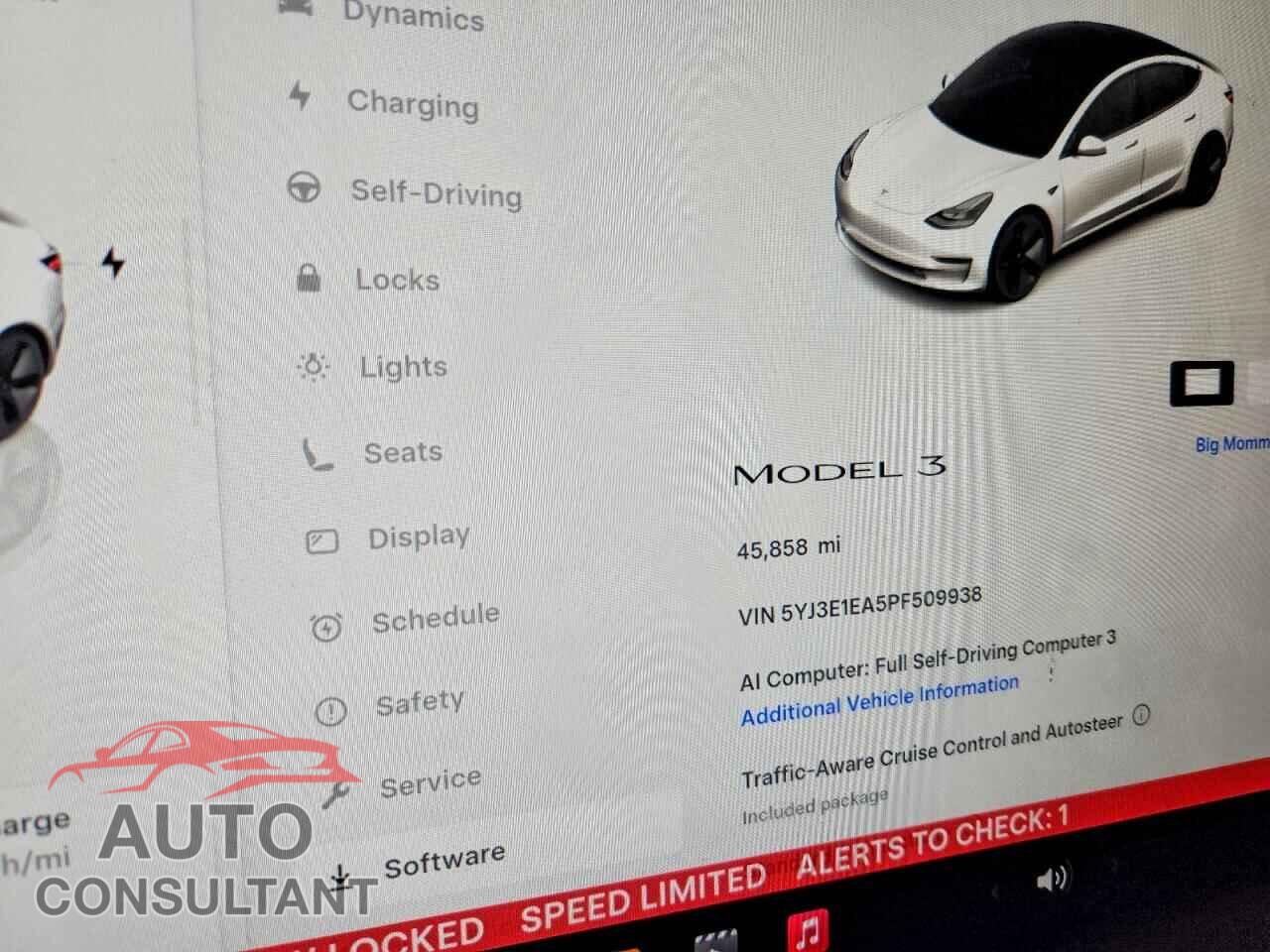 TESLA MODEL 3 2023 - 5YJ3E1EA5PF509938