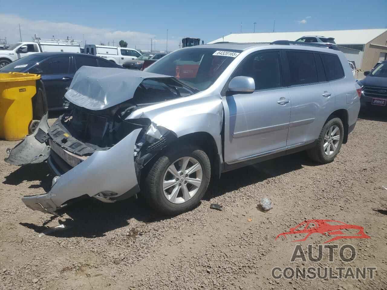 TOYOTA HIGHLANDER 2012 - 5TDBK3EH4CS160841