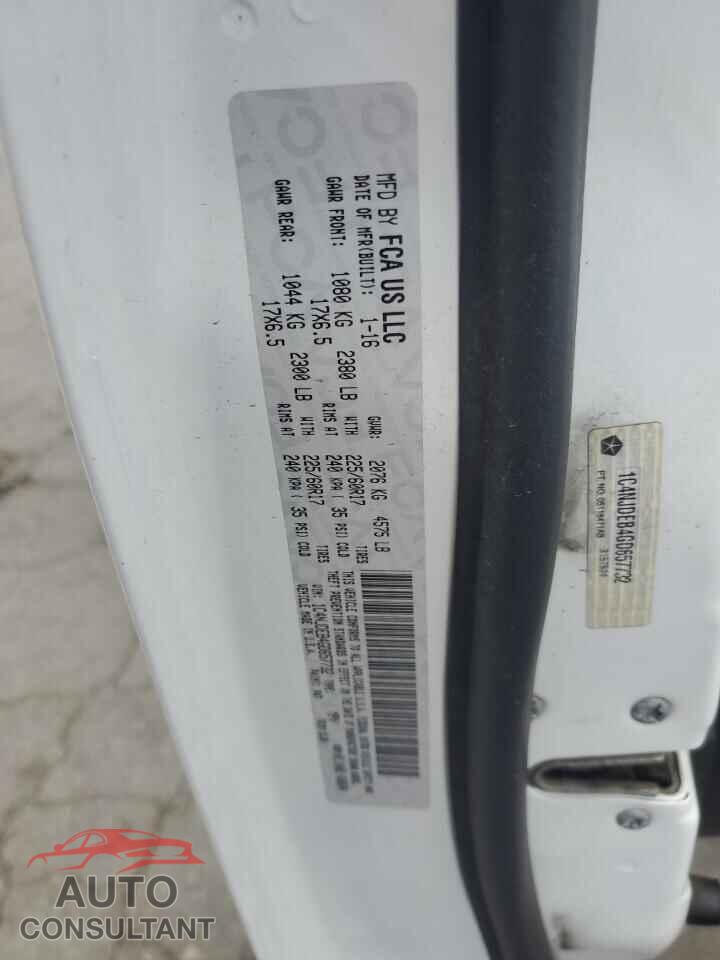 JEEP COMPASS 2016 - 1C4NJDEB4GD657732