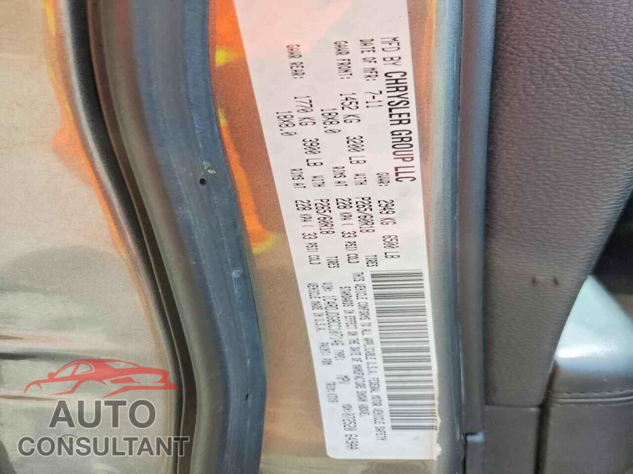 DODGE DURANGO 2012 - 1C4RDJDG8CC107146