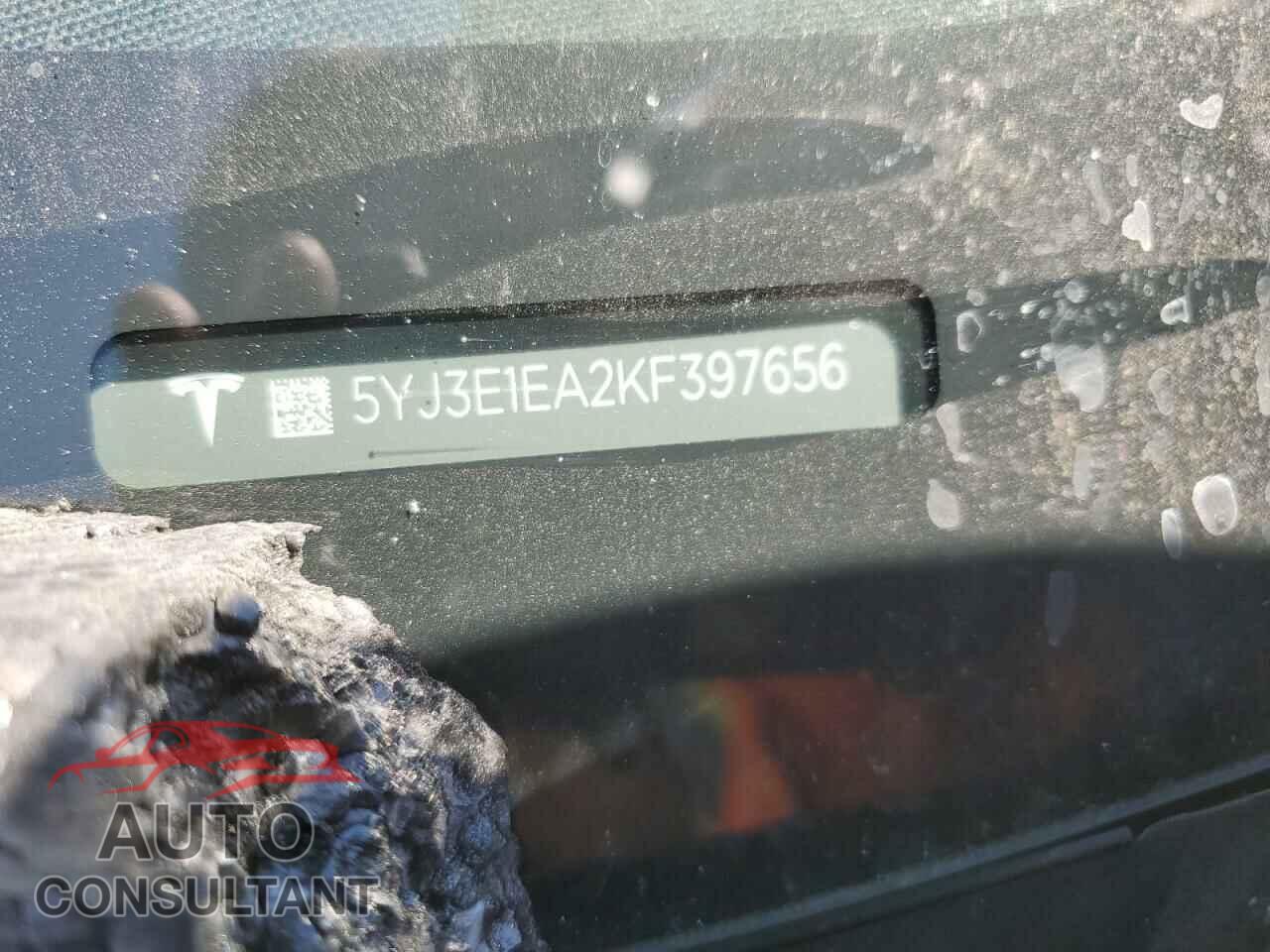 TESLA MODEL 3 2019 - 5YJ3E1EA2KF397656