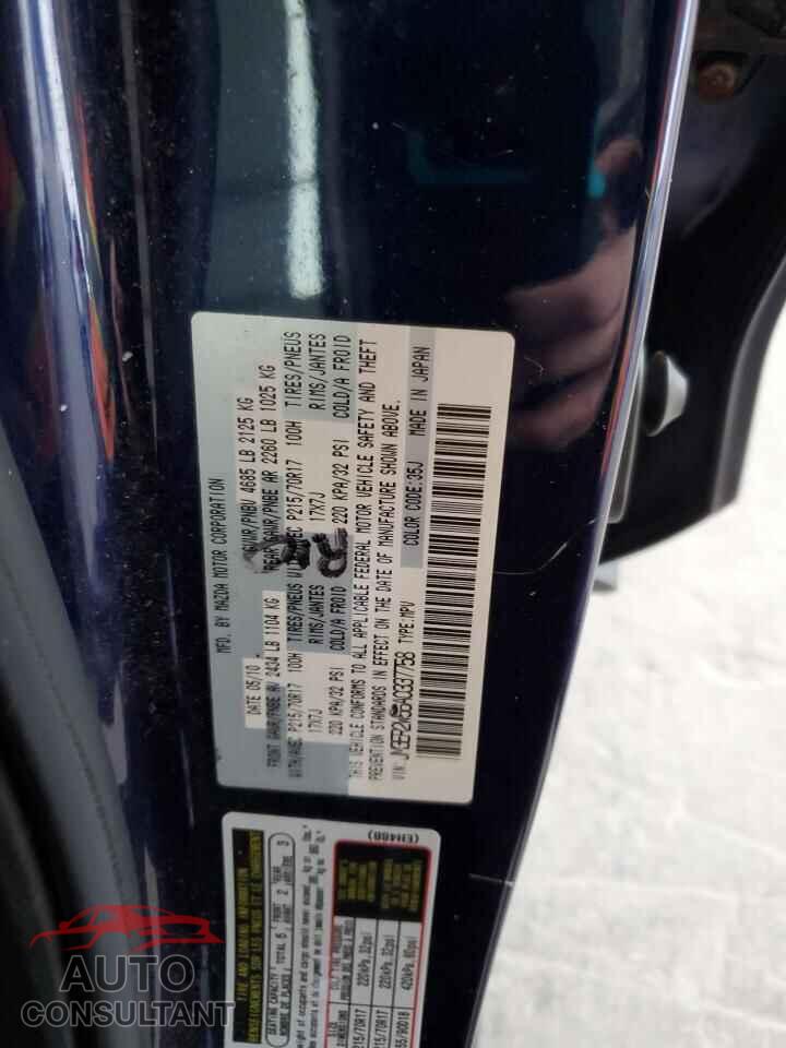 MAZDA CX-7 2010 - JM3ER2W56A0337758
