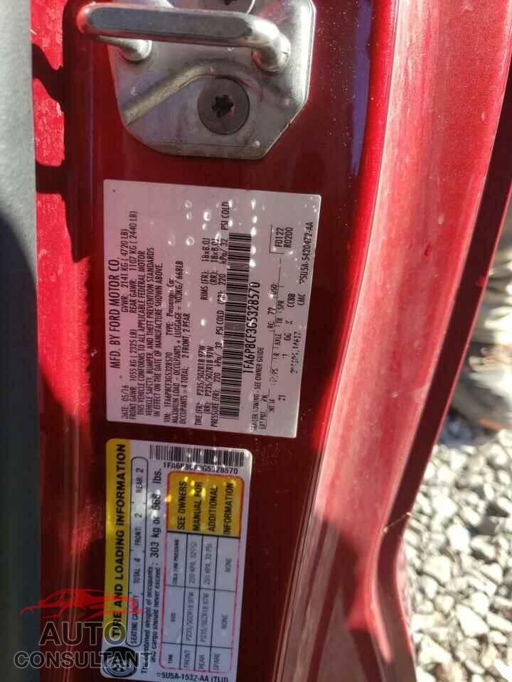 FORD MUSTANG 2016 - 1FA6P8CF3G5328570