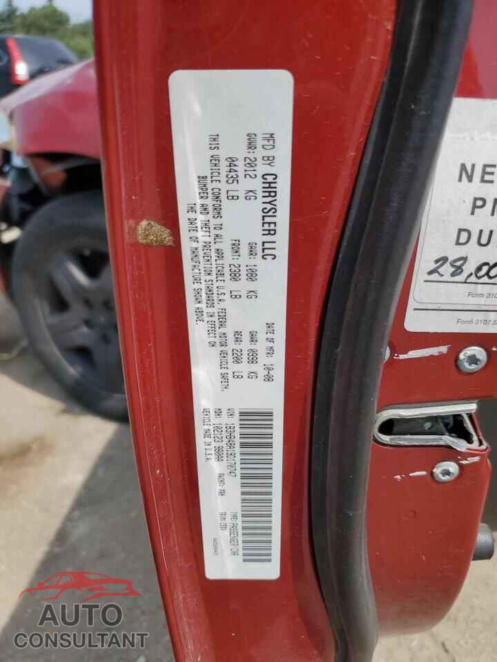 DODGE CALIBER 2009 - 1B3HB48A19D170747