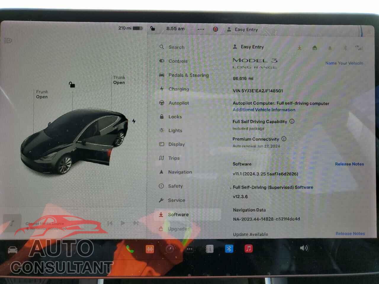 TESLA MODEL 3 2018 - 5YJ3E1EA2JF148501