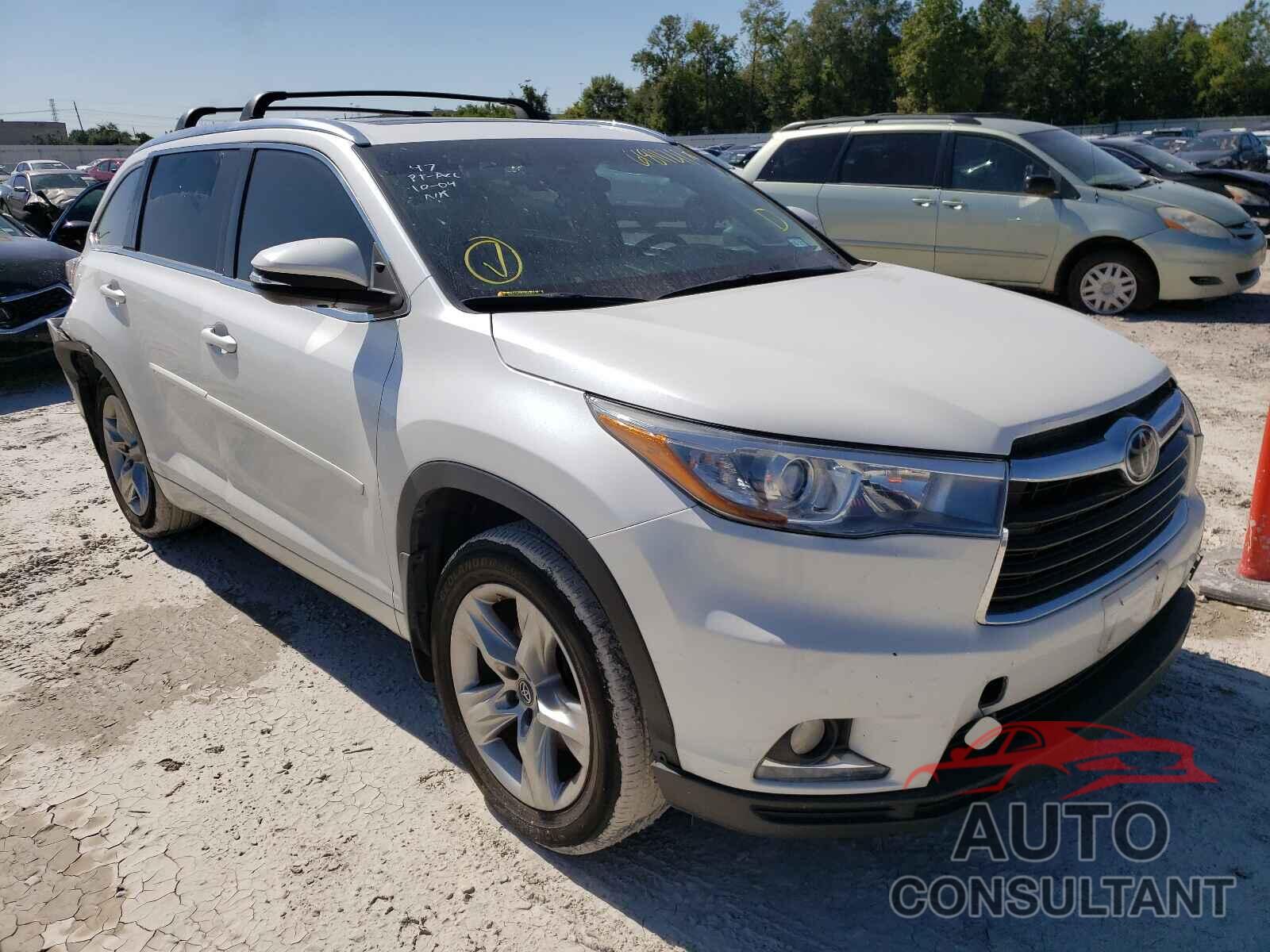 TOYOTA HIGHLANDER 2016 - 5TDDKRFH5GS353242