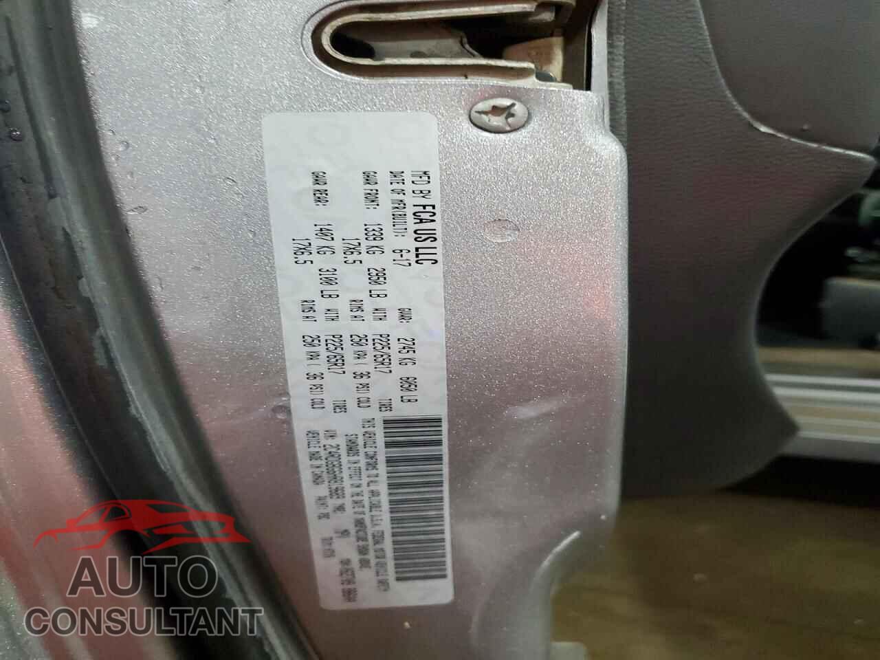 DODGE CARAVAN 2017 - 2C4RDGBG6HR819689