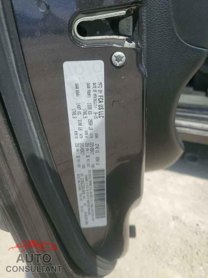 DODGE CARAVAN 2016 - 2C4RDGCG9GR108596