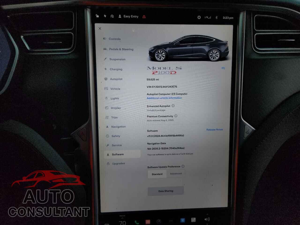 TESLA MODEL S 2018 - 5YJSA1E44JF243076