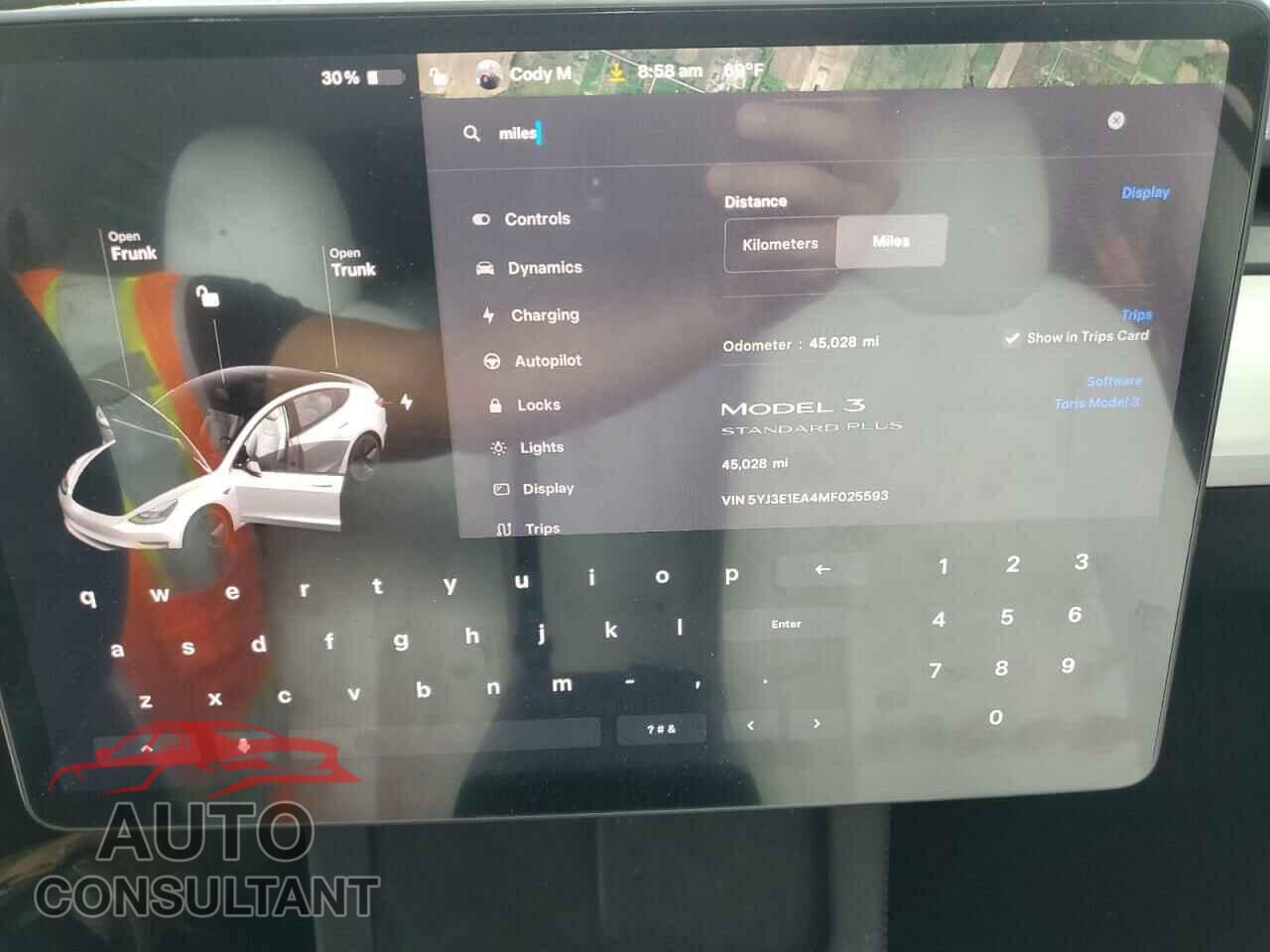 TESLA MODEL 3 2021 - 5YJ3E1EA4MF025593