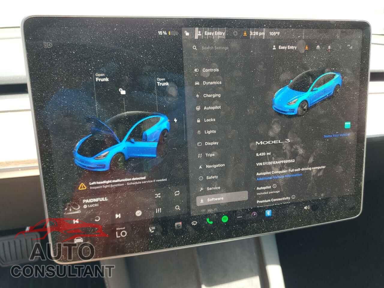 TESLA MODEL 3 2023 - 5YJ3E1EA4PF691552