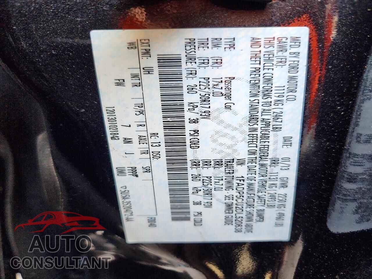 FORD CMAX 2013 - 1FADP5CU2DL520638