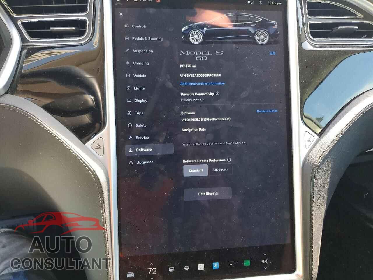 TESLA MODEL S 2013 - 5YJSA1CG5DFP03556