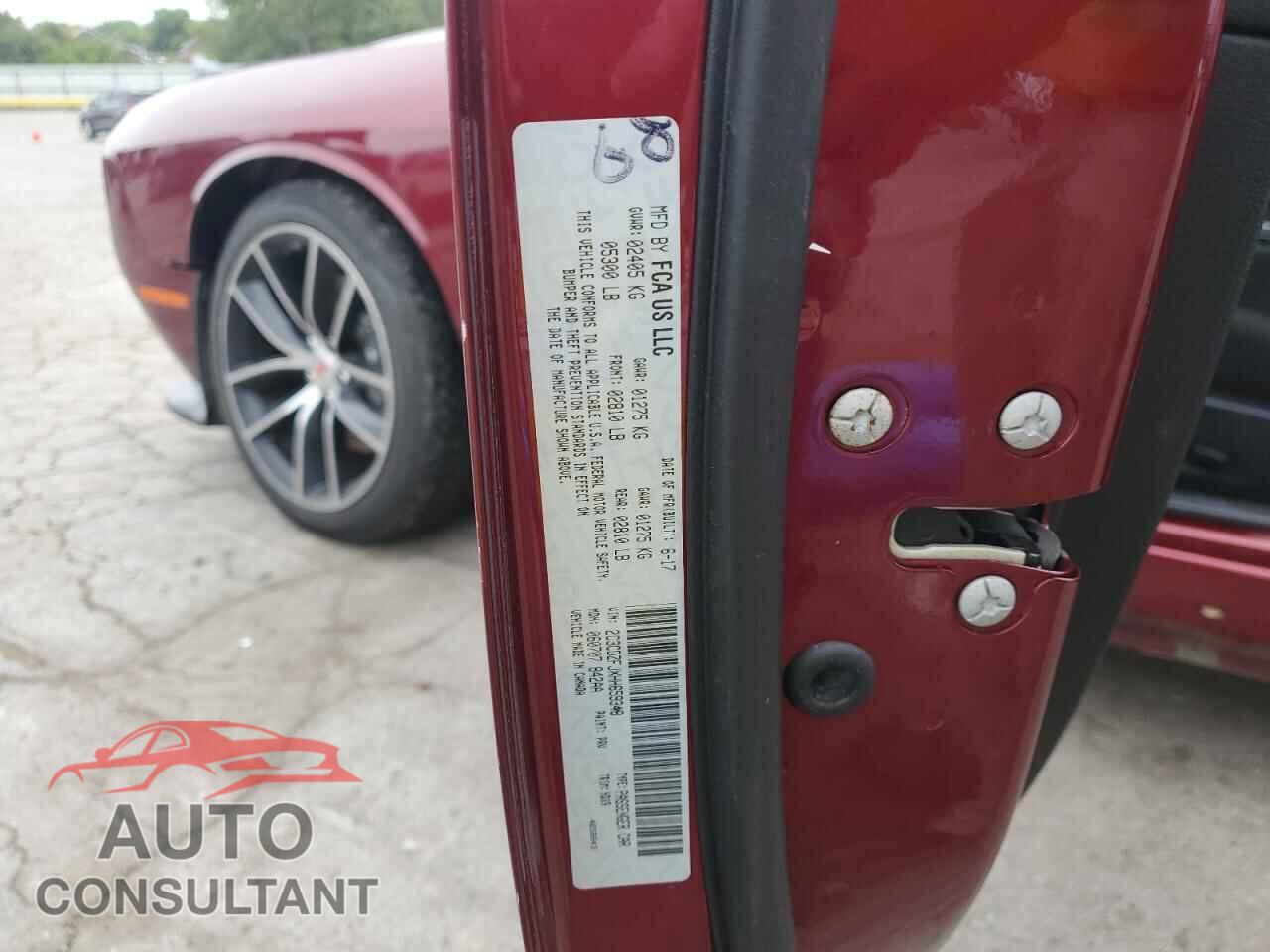 DODGE CHALLENGER 2017 - 2C3CDZFJXHH659348