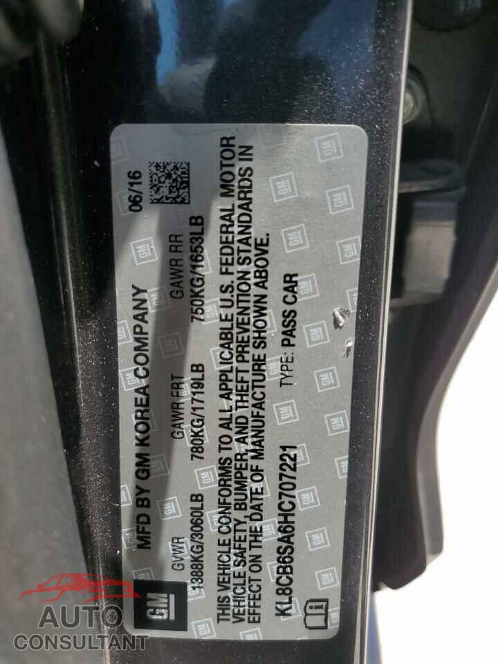 CHEVROLET SPARK 2017 - KL8CB6SA6HC707221