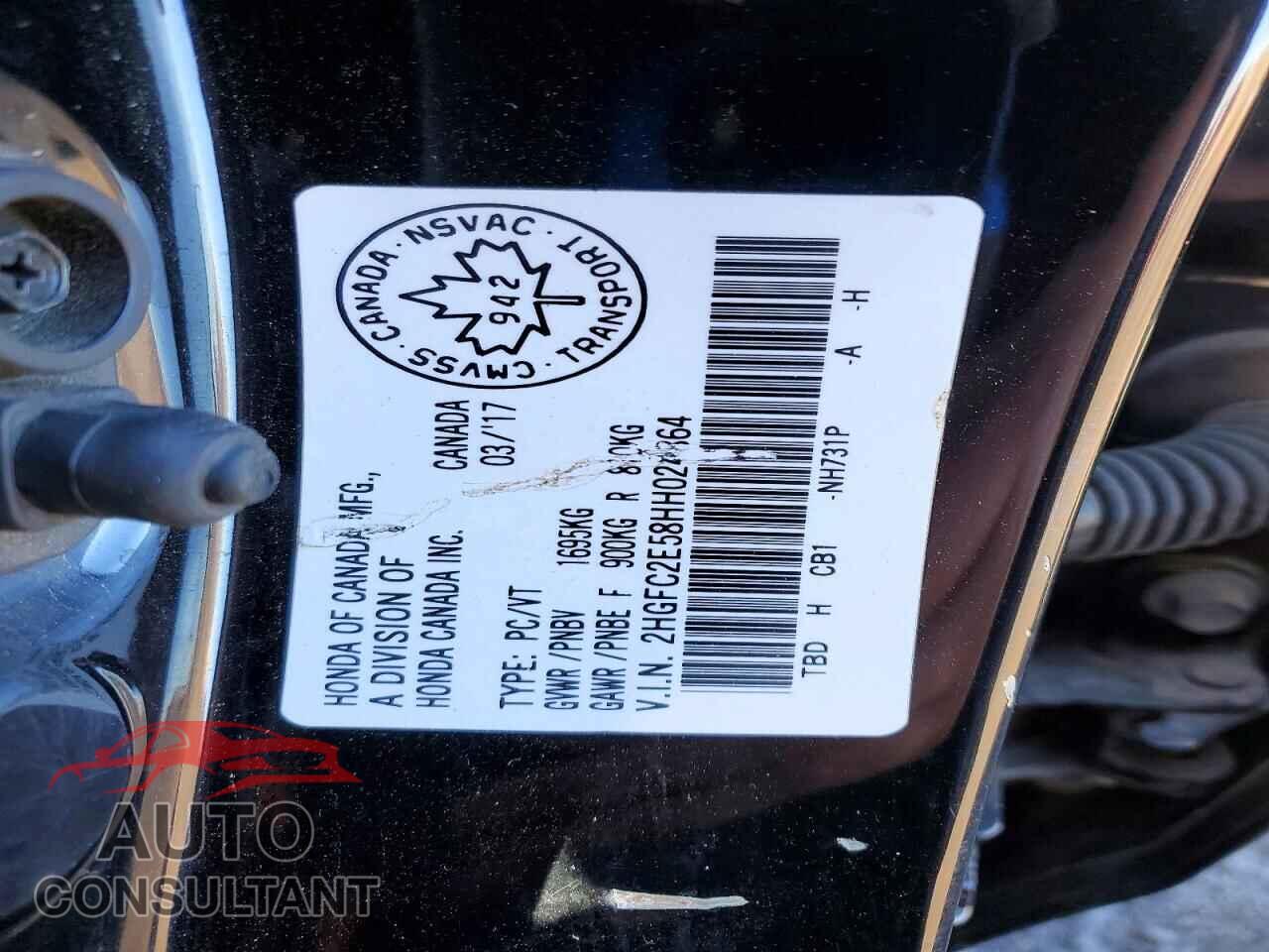 HONDA CIVIC 2017 - 2HGFC2E58HH024864