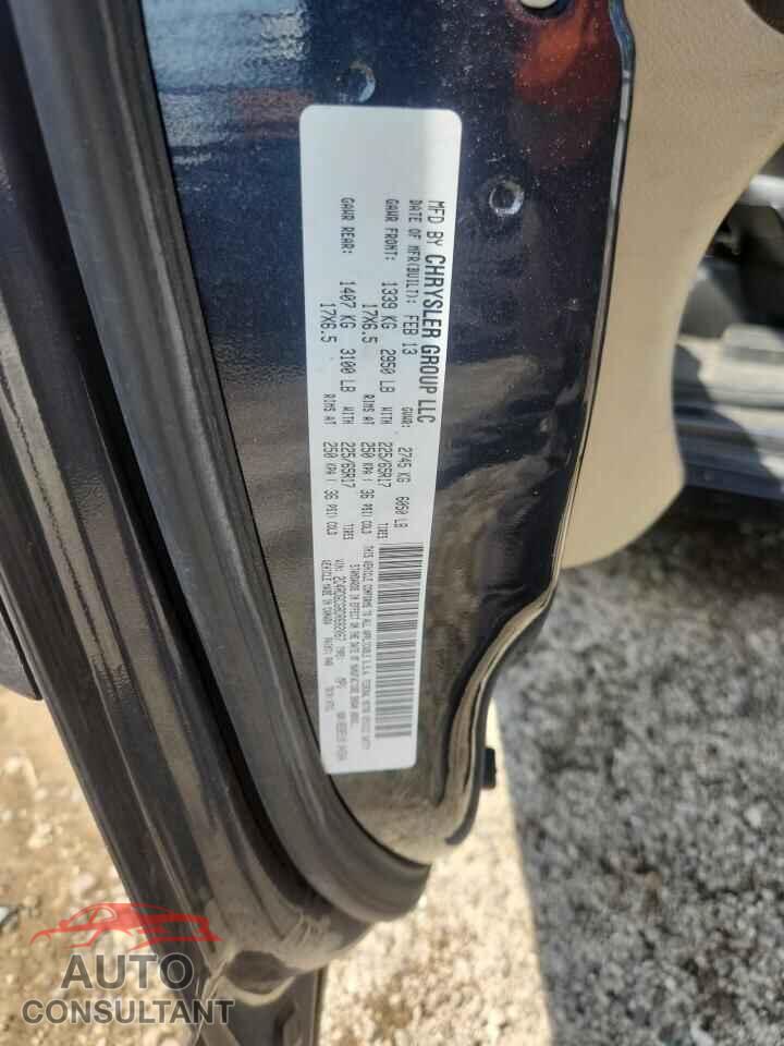 DODGE CARAVAN 2013 - 2C4RDGCG8DR682067