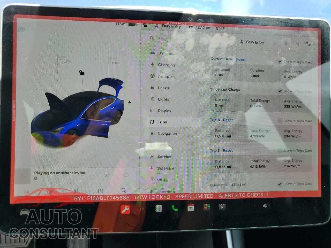 TESLA MODEL 3 2020 - 5YJ3E1EA8LF745686