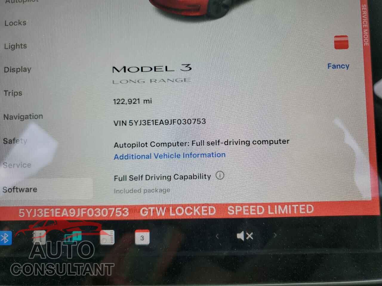 TESLA MODEL 3 2018 - 5YJ3E1EA9JF030753