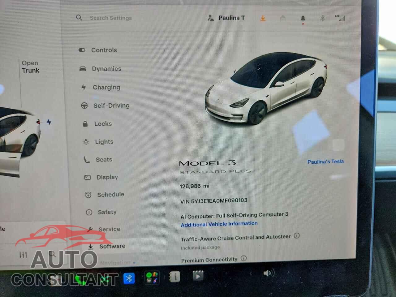 TESLA MODEL 3 2021 - 5YJ3E1EA0MF090103