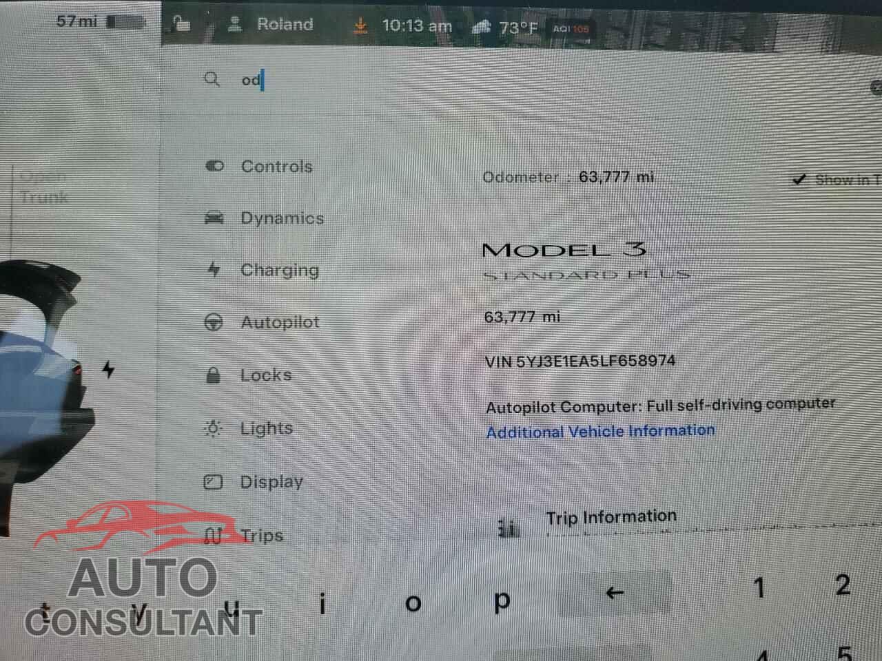 TESLA MODEL 3 2020 - 5YJ3E1EA5LF658974