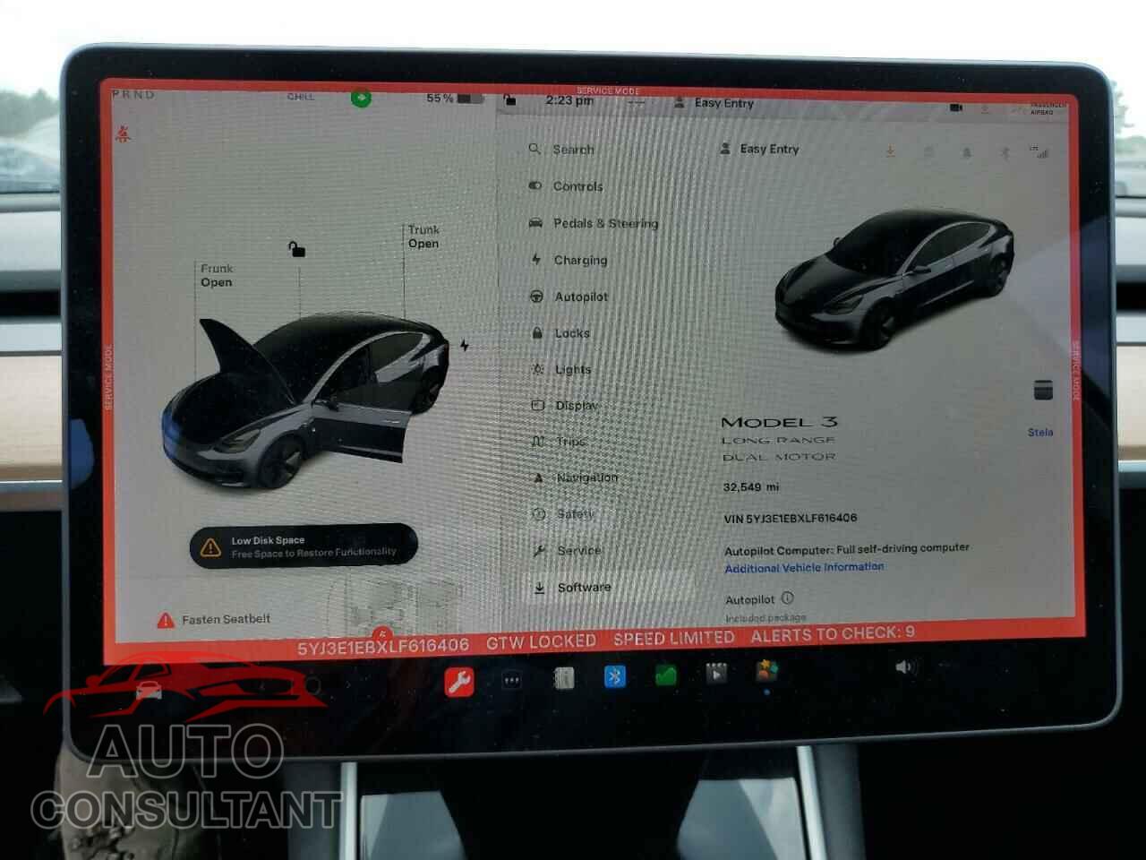 TESLA MODEL 3 2020 - 5YJ3E1EBXLF616406