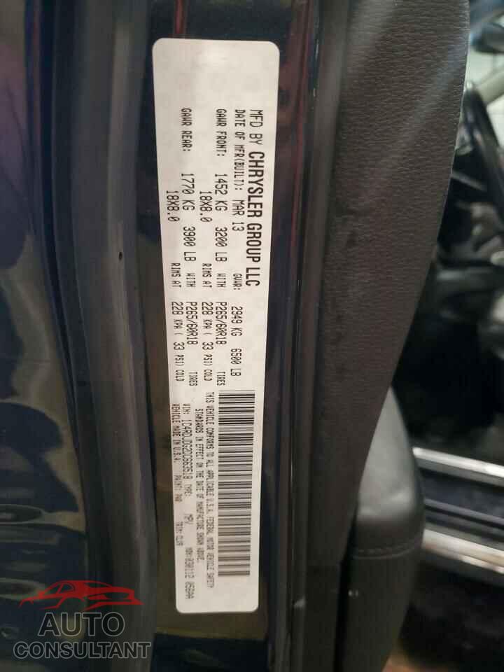 DODGE DURANGO 2013 - 1C4RDJDG2DC663518
