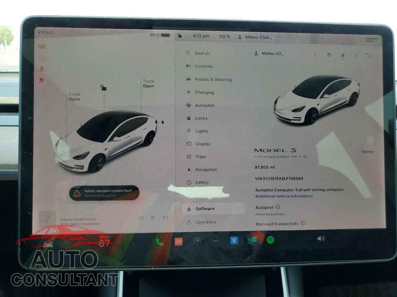 TESLA MODEL 3 2020 - 5YJ3E1EA2LF745084