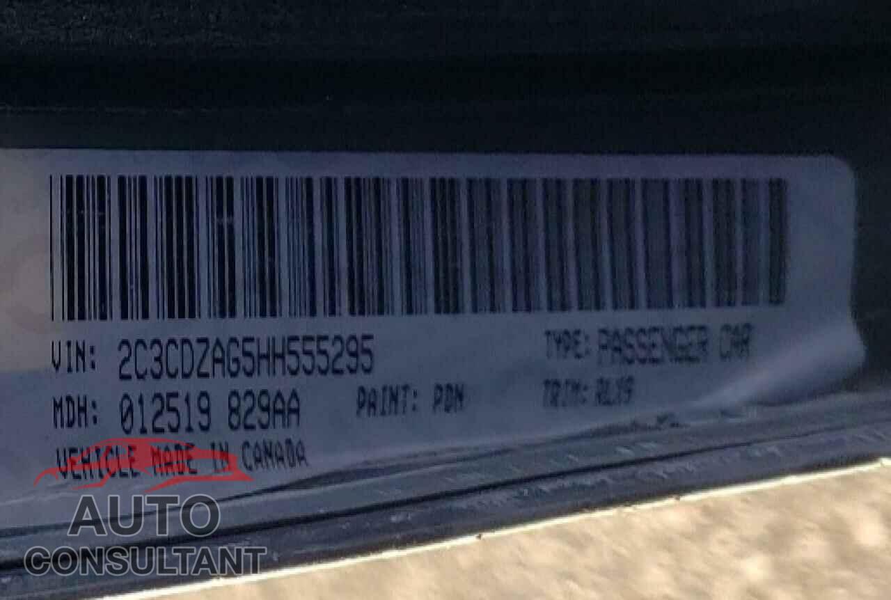 DODGE CHALLENGER 2017 - 2C3CDZAG5HH555295