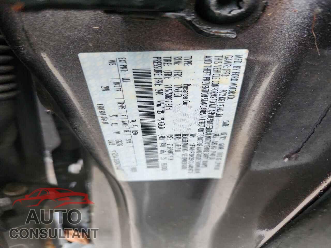 FORD FOCUS 2012 - 1FAHP3H28CL445973