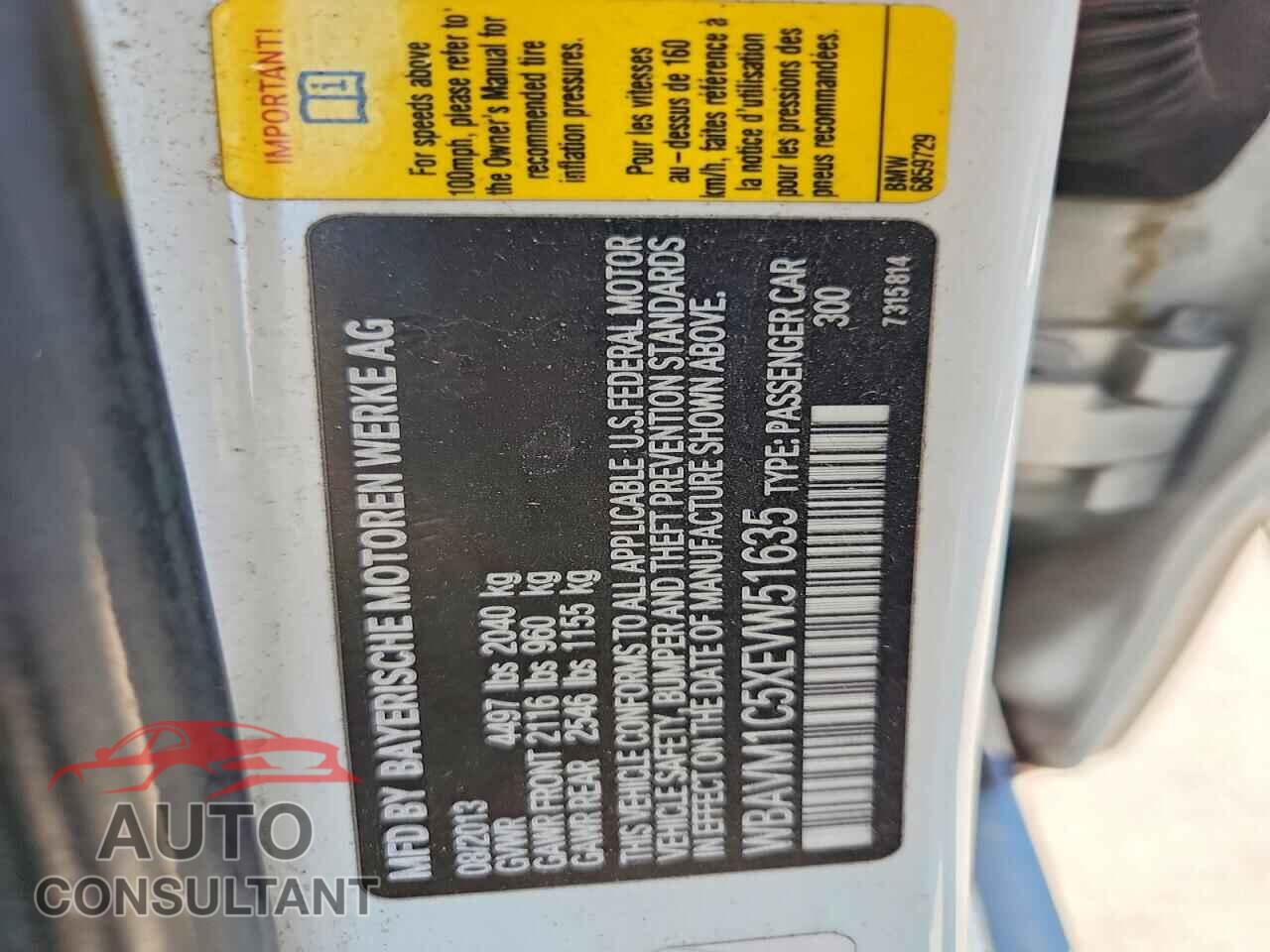 BMW X1 2014 - WBAVM1C5XEVW51635