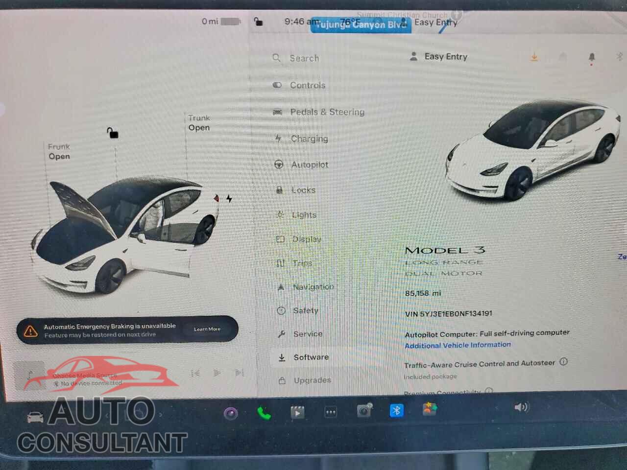 TESLA MODEL 3 2022 - 5YJ3E1EB0NF134191